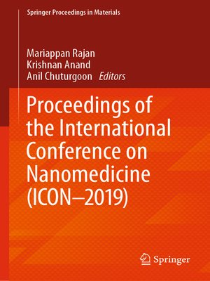 cover image of Proceedings of the International Conference on Nanomedicine (ICON-2019)